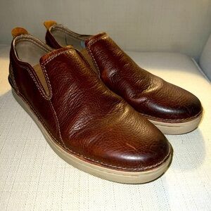 Clarks Kitna Brown/Navy Easy Slip-On Leather Size 12M